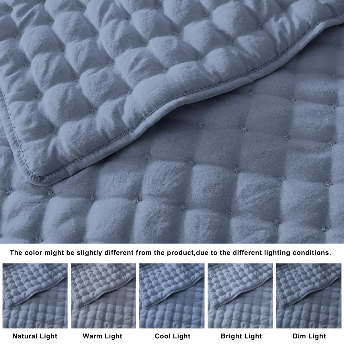 WDCOZY two-pillow-shams complete the quilt set, creating a cohesive look.