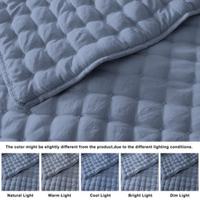WDCOZY two-pillow-shams complete the quilt set, creating a cohesive look.