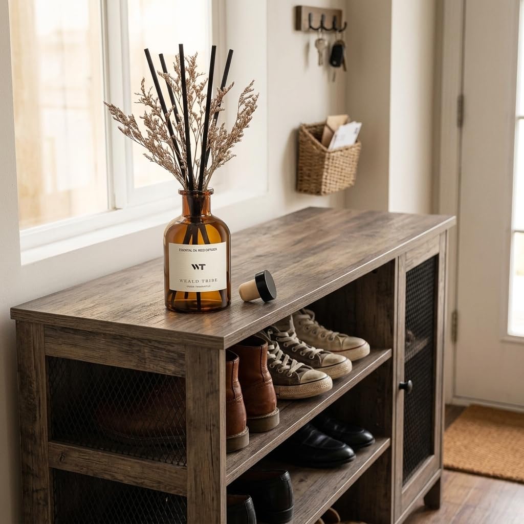 WEALD TRIBE dried flowers bundle enhances diffuser presentation and decor