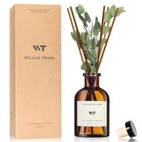WEALD TRIBE flower diffuser bottle releasing lavender-eucalyptus aroma for any room