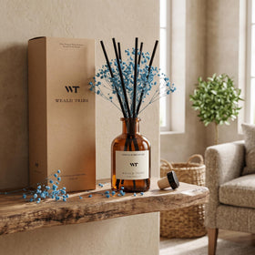 WEALD TRIBE luxury gift box diffuser shown as a thoughtful present