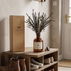 WEALD TRIBE gift-ready packaging for a premium diffuser set