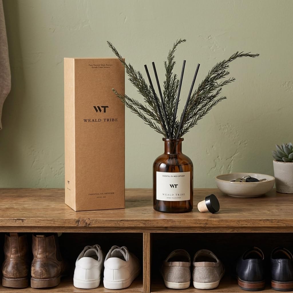 Diffuser in a living room setup by WEALD TRIBE creating inviting ambiance