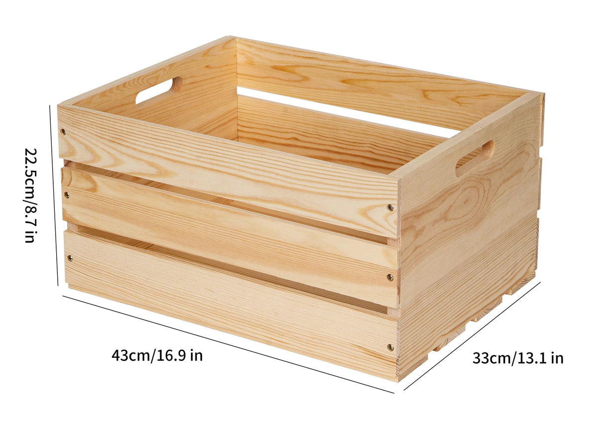  WEASATRY pine crate stacked to save space in a room corner
