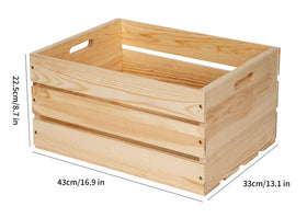  WEASATRY pine crate stacked to save space in a room corner