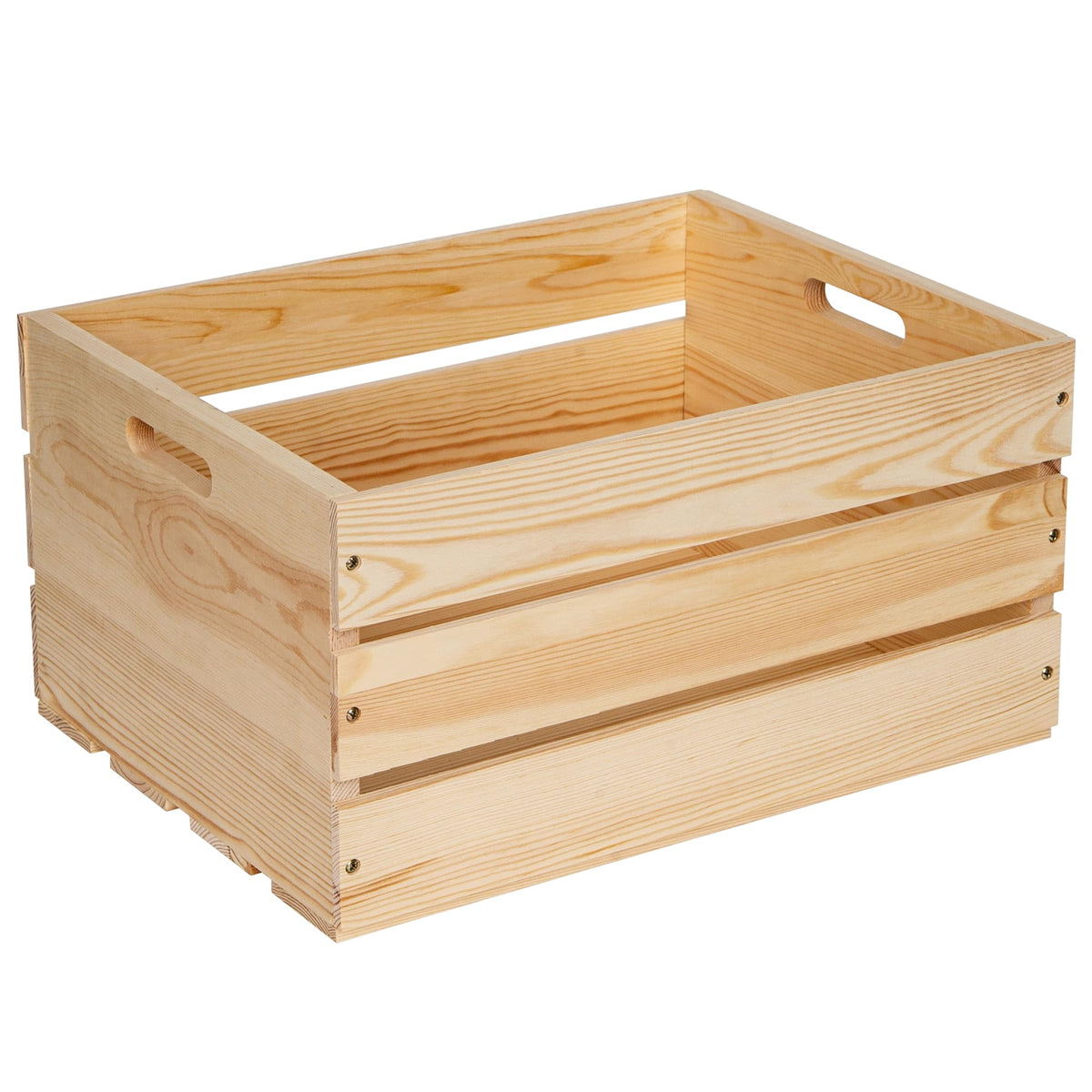 WEASATRY extra-large pine crate storage setup for organized living room.