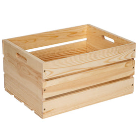 WEASATRY extra-large pine crate storage setup for organized living room.