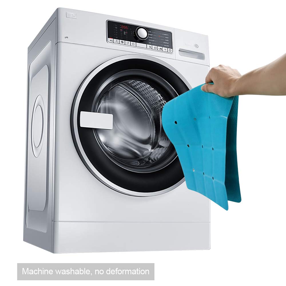Webos 28x14 inch mat offers broad coverage for safe bathing