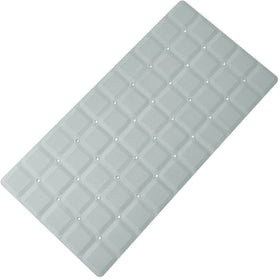 Webos foldable silicone bathtub mat covers the entire tub area for maximum protection
