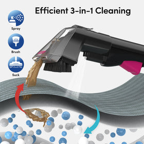 WeClean dual-tank design keeps fresh and waste water separate.