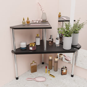 Weenson toiletries organizer on vanity provides compact storage for daily essentials.