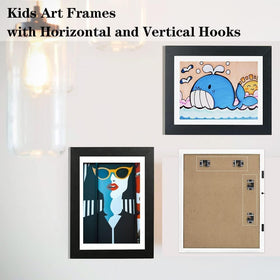 WeePro black wall-display frame blends with modern decor.
