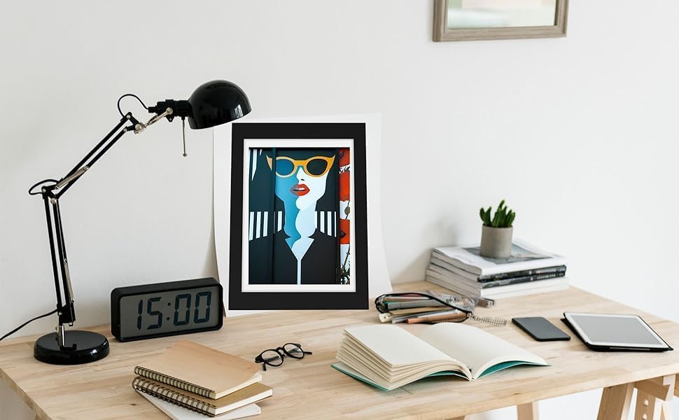 WeePro artwork display frame ready for wall or shelf organization.