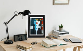 WeePro artwork display frame ready for wall or shelf organization.
