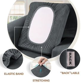 WEERRW non-slip elastic bottom keeps cover in place on furniture.