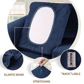 WEERRW washable velvet couch cover offers easy care and quick refresh.