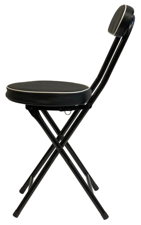 Wee's Beyond Cushioned Folding Stool used as a guitar practice chair
