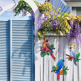 Weibefee hand-painted parrot art adds lively depth and fade-resistant color
