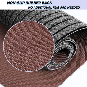 Weidear texture close-up rug, shows dense fibers and reliable footing