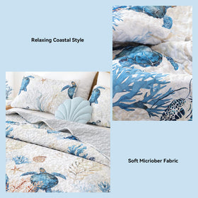Weigelia lightweight microfiber quilt remains breathable on warm nights