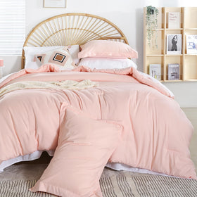 Weigelia white fitted sheet offers a secure fit on a twin bed.