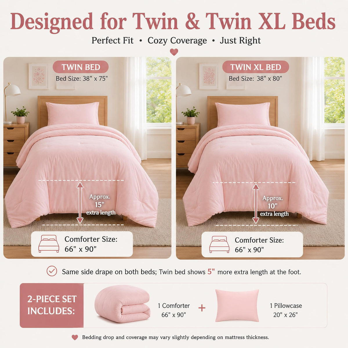 Weigelia lightweight warmth, great for year round layering on twin beds.