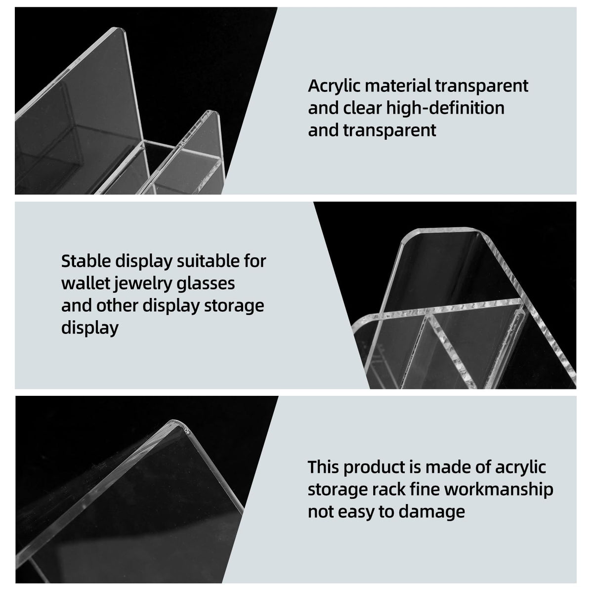 WEIHAOSKY cosmetic perfume display rack presents items elegantly on a clear tier