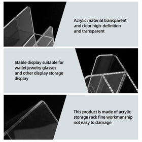 WEIHAOSKY cosmetic perfume display rack presents items elegantly on a clear tier