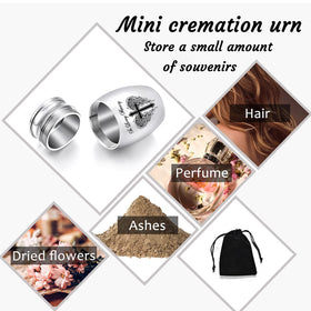 Weikui mini urn with velvet bag protects from dust.