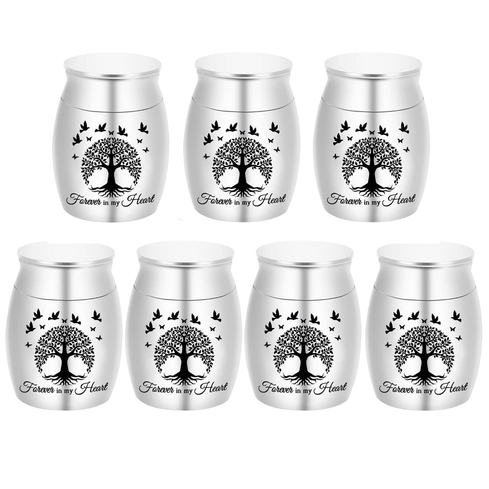 Weikui Jewelry Tree of Life mini urns open-top design for keepsakes.