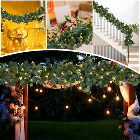 WEITANKG indoor outdoor garland with lights provides versatile styling for weddings.