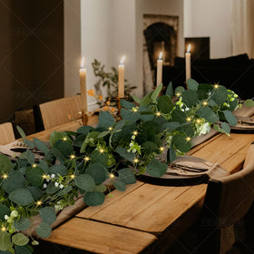 WEITANKG 6ft greenery garland creates year-round decorative options for any setting.