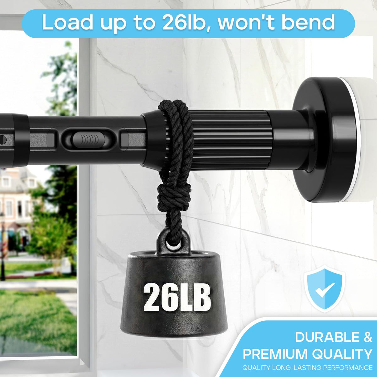 Easy-install WEIXINHAI tension rod design without tools