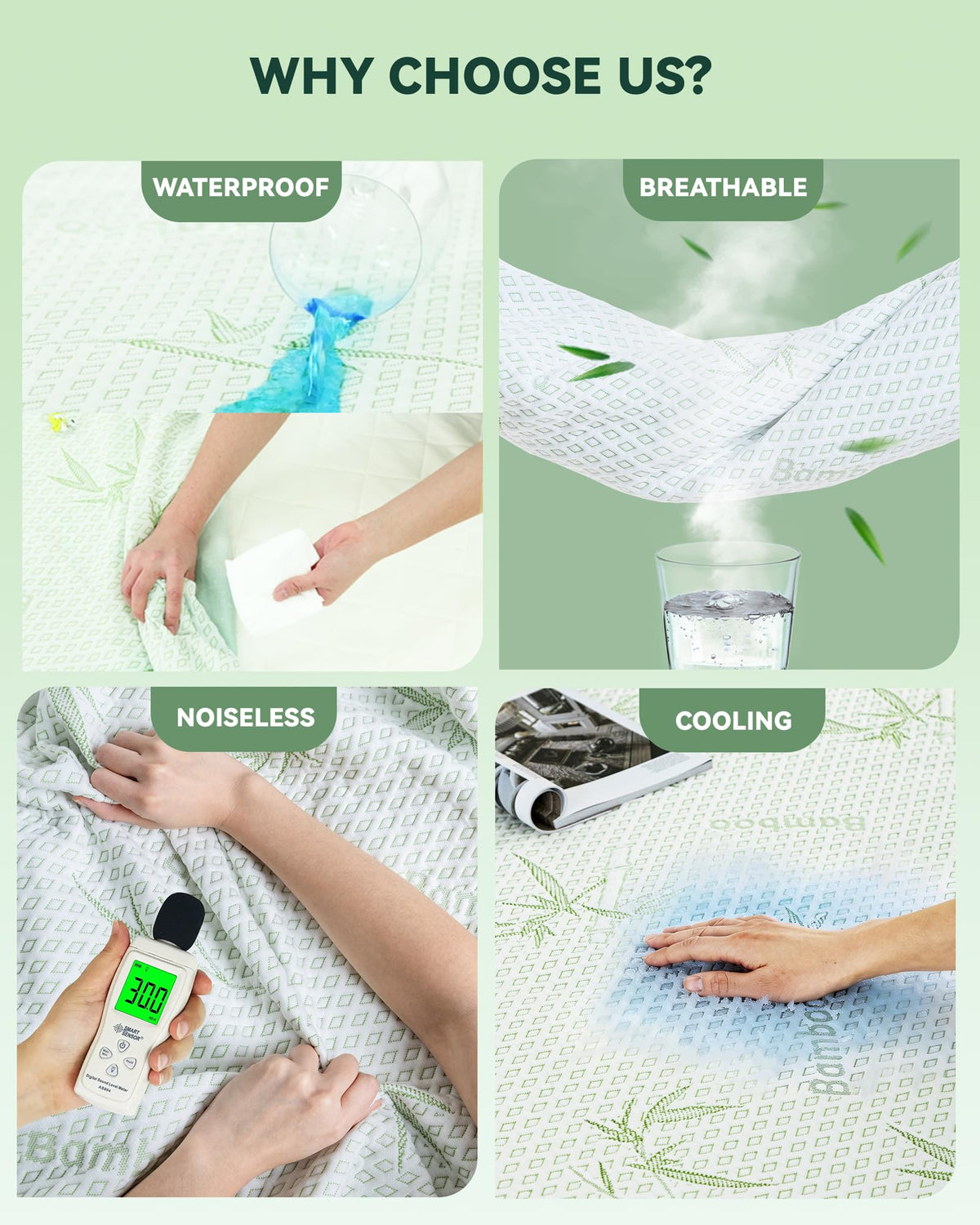 Welfibr noiseless quilting design reduces crinkling for quieter nights