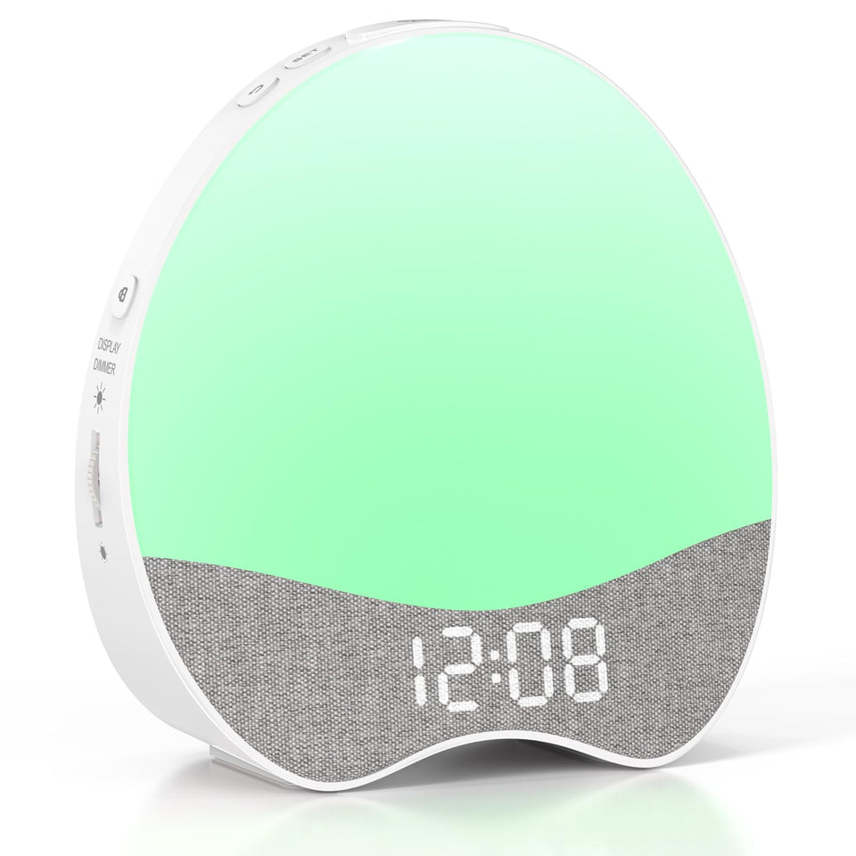 Welgo Ok to Wake clock beside kid's bed for independent mornings