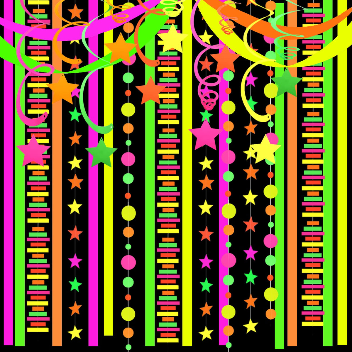WELITTCON complete neon garland set ready to hang with easy setup