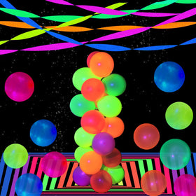 Welittcon pink neon streamers create festive accents for celebrations
