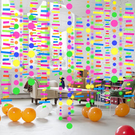 WELITTCON rectangle neon strip creates bold glow lines.