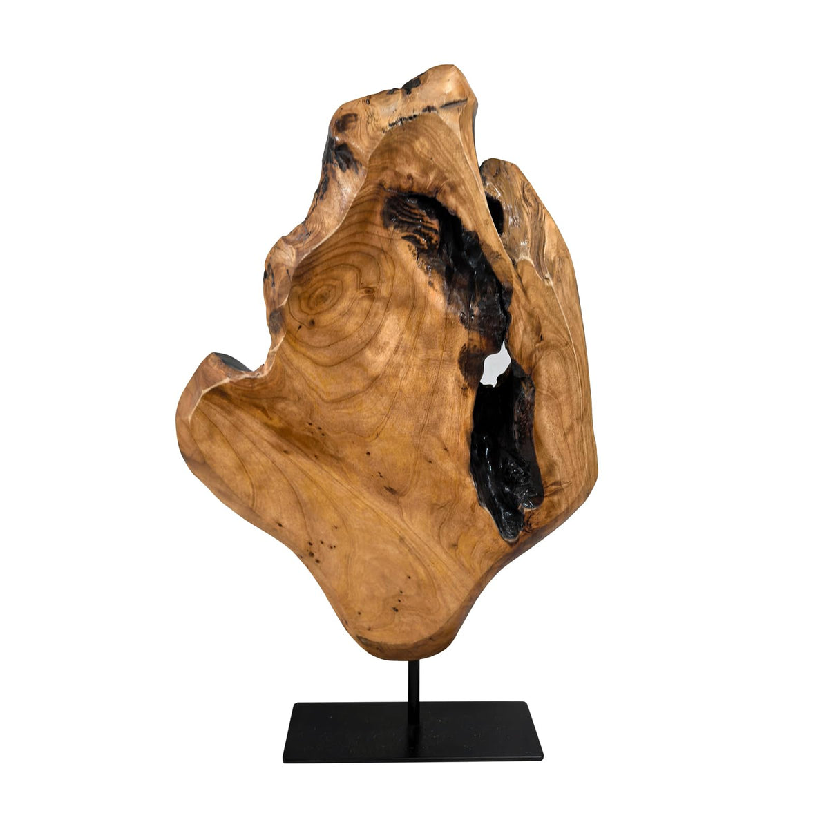 WELLAND cedar sculpture natural lacquer finish preserves wood character