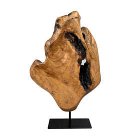 WELLAND cedar sculpture natural lacquer finish preserves wood character