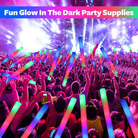 Wellent three-mode LED foam glow sticks offer fast, slow, and alternating flashes.