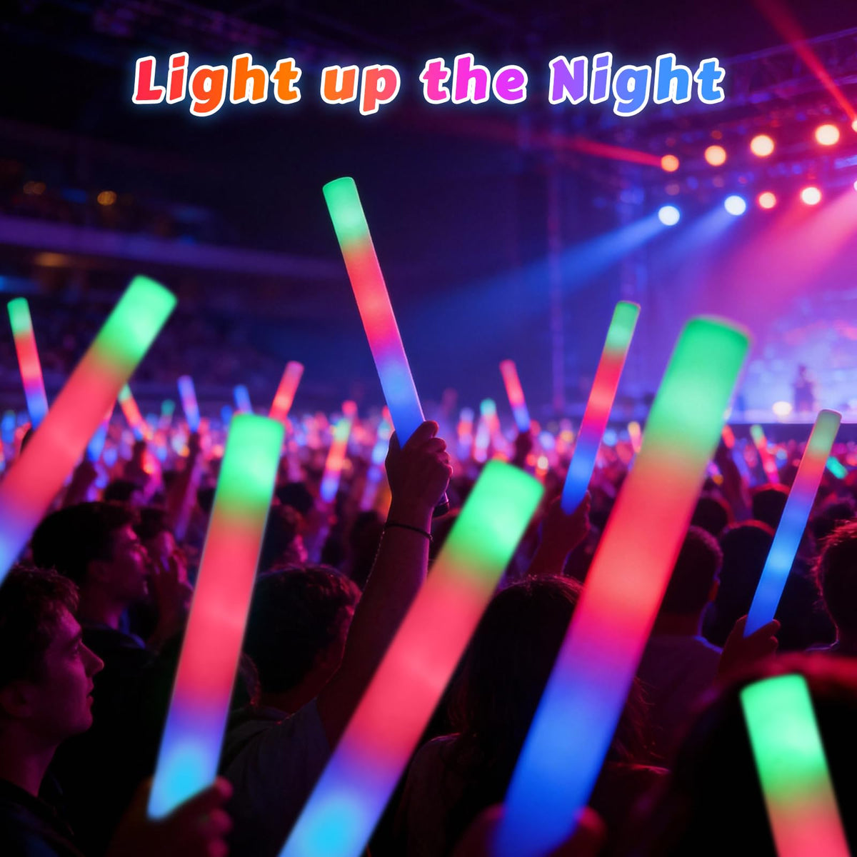 Wellent party pack light up sticks for safe, durable celebration lighting.