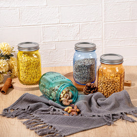 WELLIFE transparent jar showing floral pattern for decorative storage