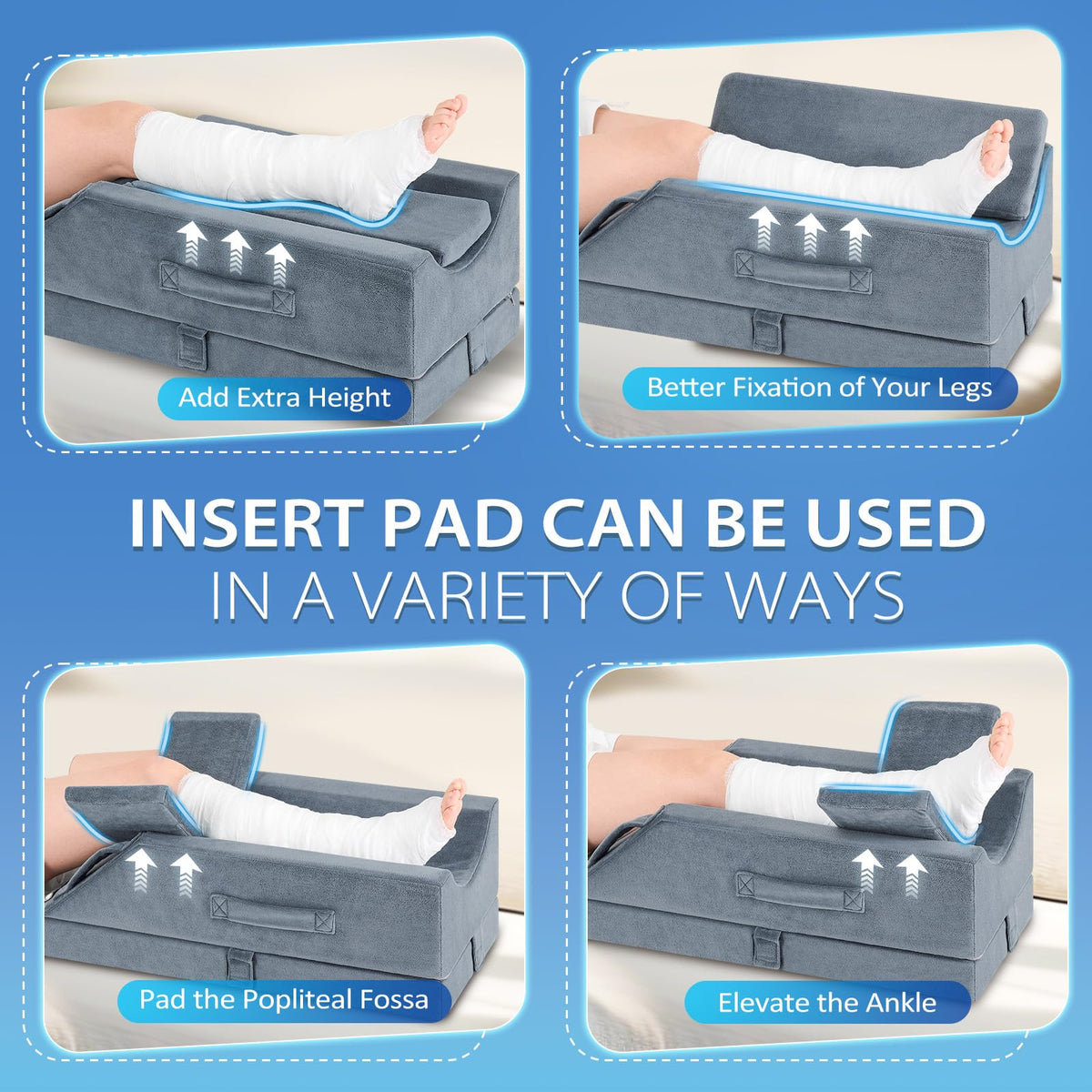 Wellsin 3 handles and non-slip base help reposition during use