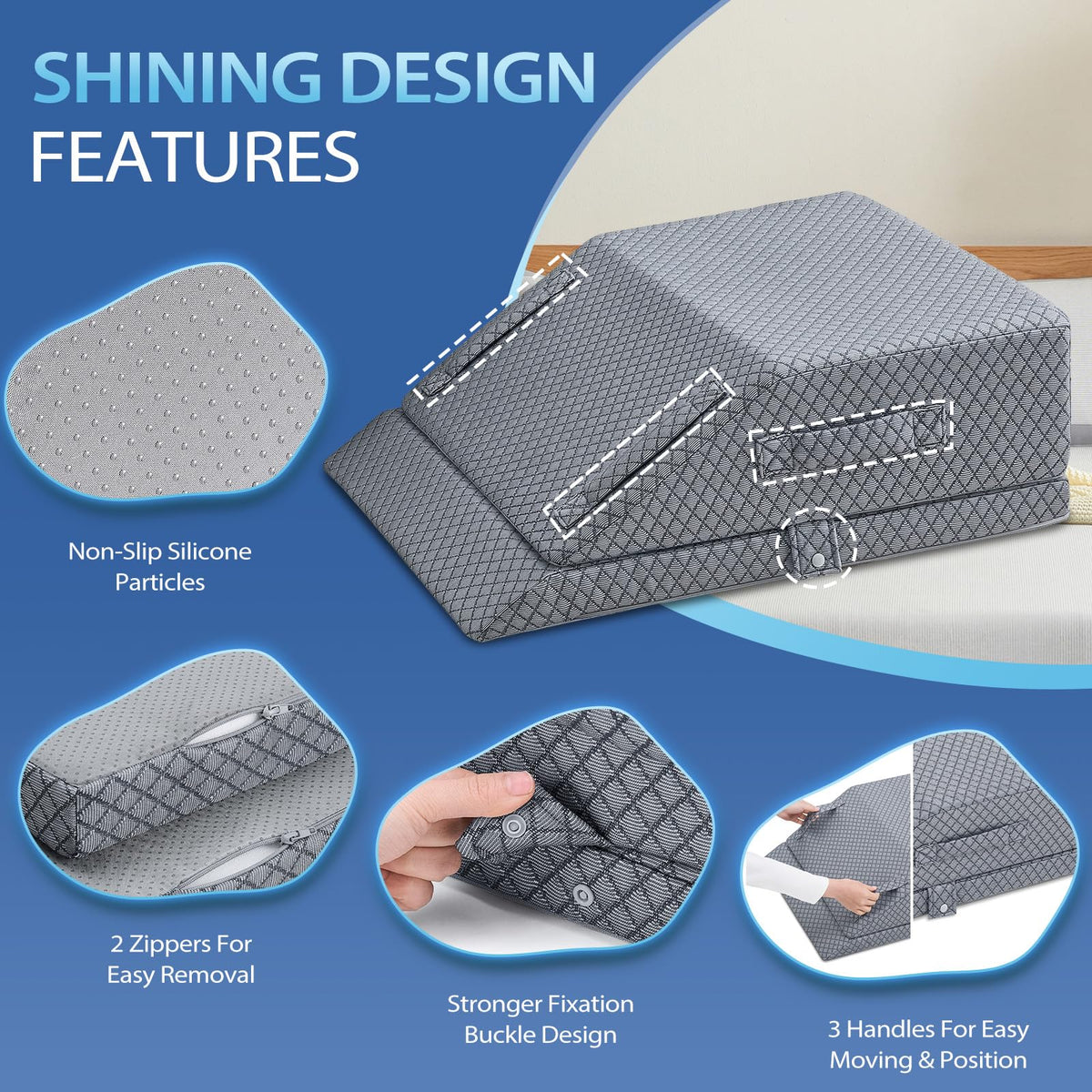 Wellsin buckle fixation provides secure positioning during use