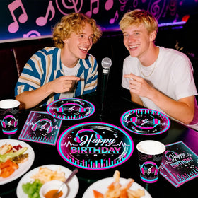Wellspar cupcake toppers with music motifs decorate treats stylishly.