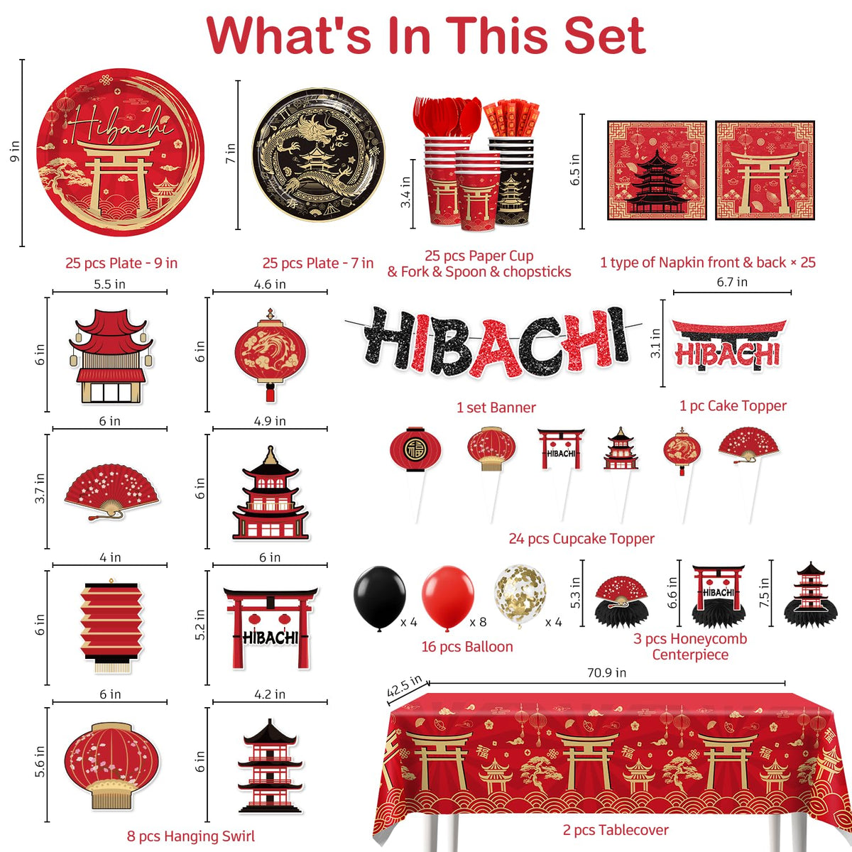 Wellspar hibachi hanging swirls decorate ceilings for a festive celebration