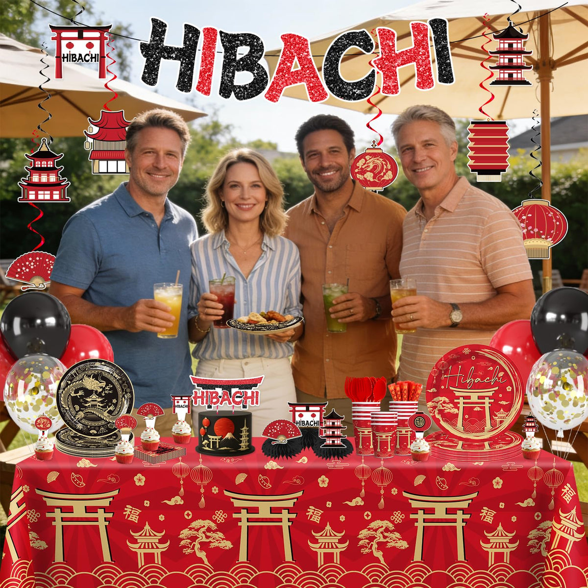 Wellspar hibachi tablecloths protect surfaces while elevating the themed table