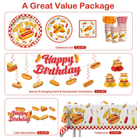 Wellspar hot dog balloons add playful color to the celebration