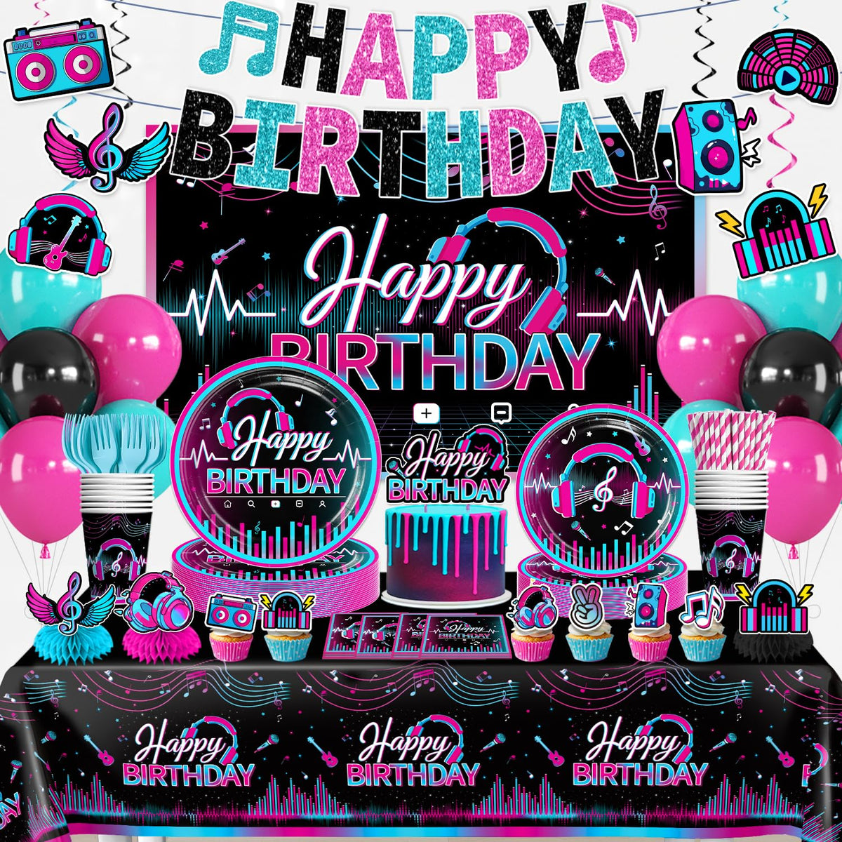 Wellspar karaoke banner enhances the party focal point and mood.